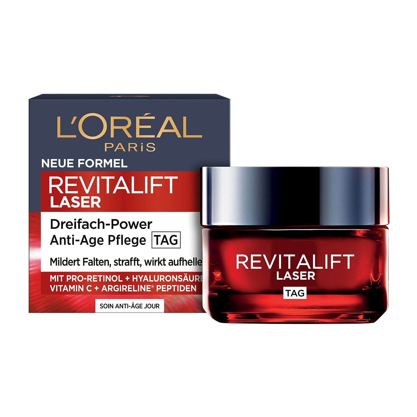 Laser X3 Tagescreme Dreifach-Power Anti-Age Pflege - Produkt geöffnet